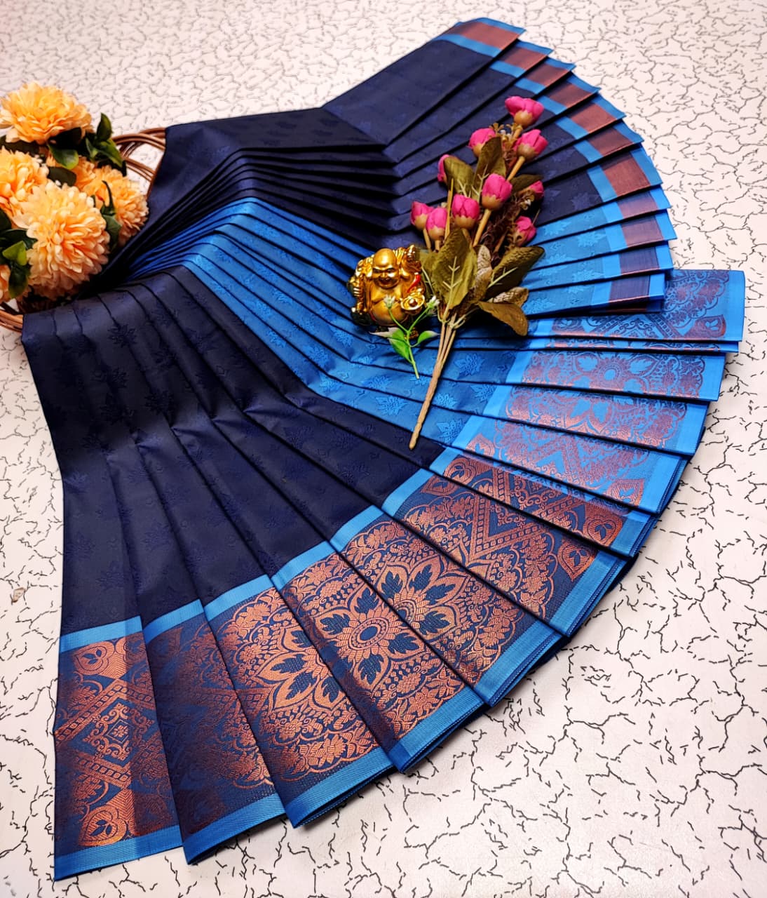 3d embossed saree